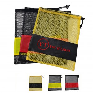 Portable Nylon Storage Mesh Drawstring Bag