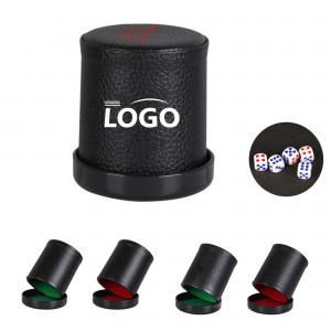 PU Leather Dice Cup