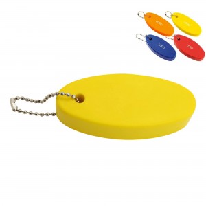 Foam Floating Keychain Oval Shaped