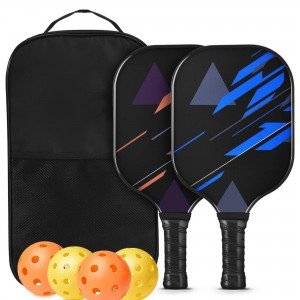 Fiberglass Pickleball Paddles Ball and Bag Set