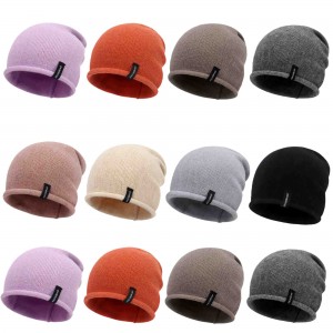 Knit Beanie Hat Knitted Cap