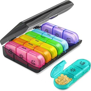 21 Compartment 7 Day Pill Box