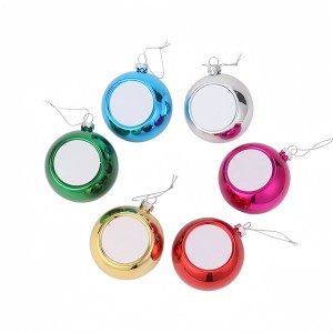Personalized Photo Christmas Ball Pendant