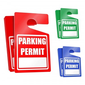 Parking Permit Hang Tag