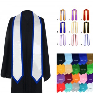 Unisex Plain Graduation Stole Sash